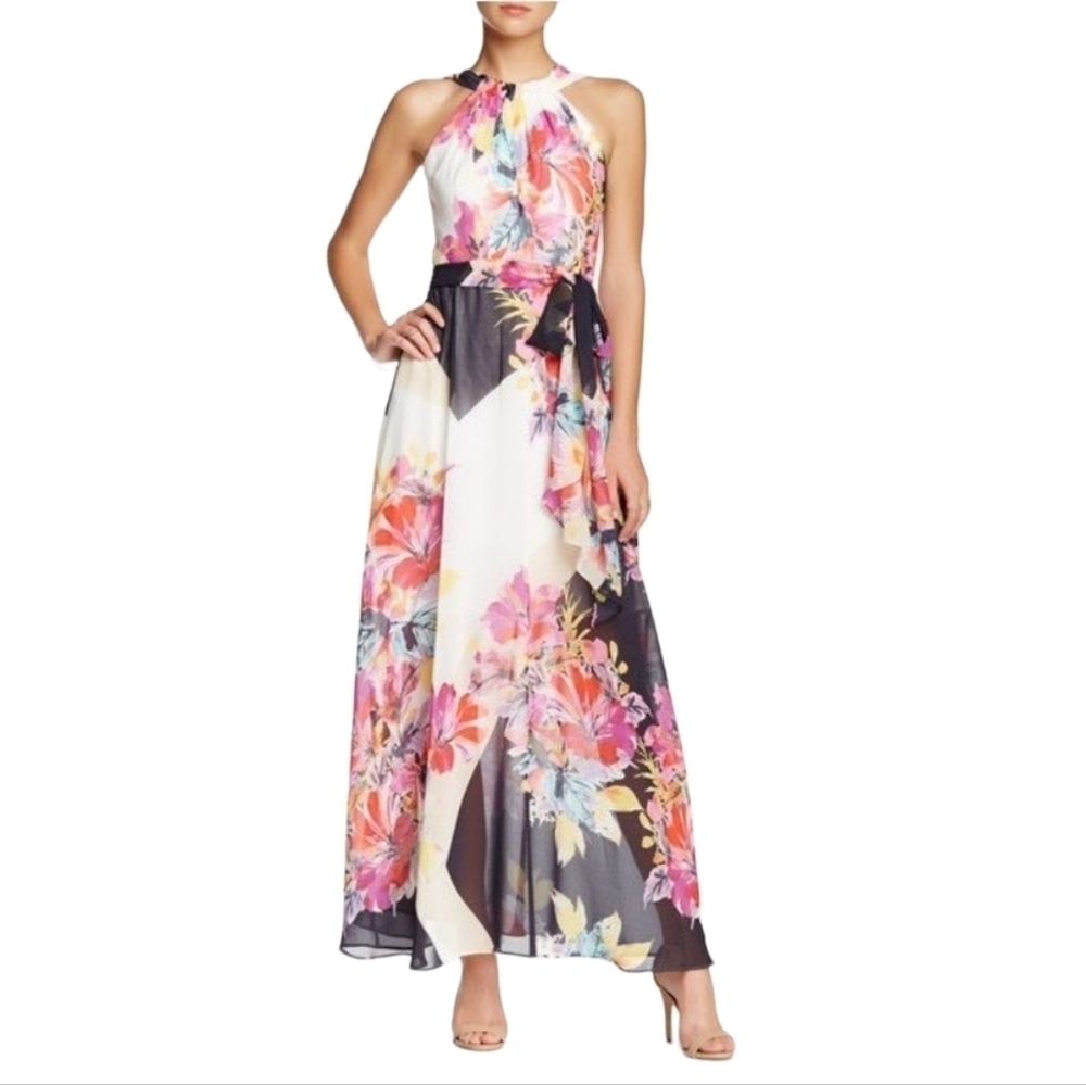 Muse Halter Neck Maxi‎ Dress Size 16